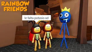 RAINBOW FRIENDS CAPITULO 2 MOMENTOS DIVERTIDOS con @RoxiCakeGamer  (ROBLOX)