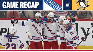 GAME HIGHLIGHTS: New York Rangers at Pittsburgh Penguins (3/16/24)