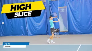 How To Hit A High One Handed Backhand Slice In 2 Steps