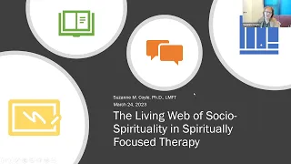 Psychotherapy Webinar Series: The Living Web of Socio-Spirituality in Spiritually-Focused Therapy