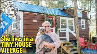 Senior lives in beautiful Tiny House on social security