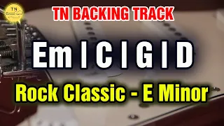 Rock Classic Backing Track E Minor | Em C G D | 100 BPM | Guitar Backing Track For Beginner