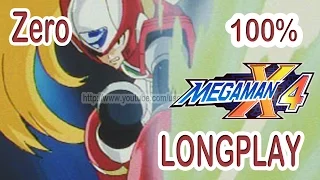 Mega Man X4 (ロックマンX4) 100% Zero Longplay [ HD ]