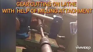 MILLING ATTACHMENT Gear cutting on Lathe