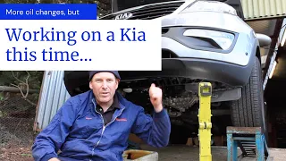2013 Kia Sportage Auto Transmission oil change | Engine oil change