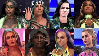 WWE 2K23 - ALL OF MY WWE WOMENS CREATIONS FEAT. NAOMI, SASHA BANKS, MANDY ROSE, & MORE [ENTRANCES]
