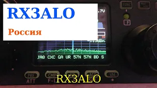 RX3ALO CW QSO с расшифровкой 28 MHz комнатная антенна 20 W