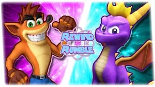 CRASH vs SPYRO! (Crash Bandicoot vs Spyro The Dragon) | REWIND RUMBLE!