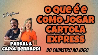 O QUE É E COMO JOGAR CARTOLA EXPRESS - trecho da live do instagram com o @dicasdopardal