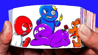 Delicious Rainbow Friends - Gluttony Friends of Purple | Roblox Rainbow Friends Flipbook Meme