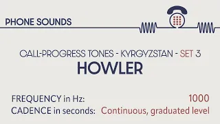 Howler/ Off-the-hook tone (Kyrgyzstan). Call-progress tones. Phone sounds. Sound effects. SFX