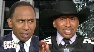 Stephen A. threw his Falcons jersey in the garbage after the Cowboys' comeback win | First Take