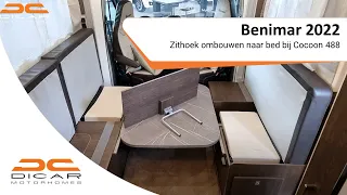 Benimar 2022 - Zithoek ombouwen naar bed bij Cocoon 488