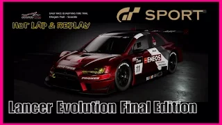 GT Sport Beta HOT LAP | Lancer Evolution Final Edition @Dragon Trail - Seaside