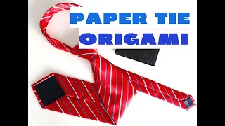 EASY ORIGAMI FOR KIDS TIE/DIY 2020/ОРИГАМИ ГАЛСТУК ИЗ БУМАГИ