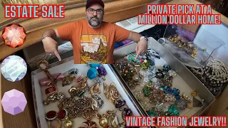 Million Dollar Estate Sale Score! Vintage Jewelry & Glass Haul