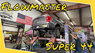 FLOWMASTER SUPER 44 INSTALL | 2022 Ford F150 5.0 V8