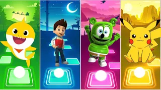 Baby Shark vs Paw Patrol vs Gummy Bear vs Coffin Dance - Tiles Hop EDM Rush