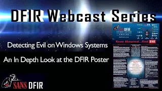 SANS DFIR Webcast - Detecting Evil on Windows Systems - An In Depth Look at the DFIR Poster