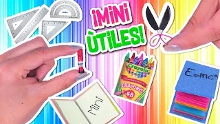 DIY  🙌 UTILES ESCOLARES en MINIATURA 📚100% REALES - Manualidades Fantásticas