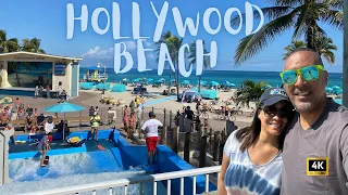 Walking Hollywood Beach Broadwalk in 4K | Margaritaville