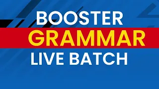 Booster Grammar Live Batch | English Foundation By Dharmendra Sir