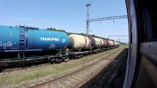 Горячий Ключ - Краснодар (28.07.2017) / train ride Goryachy Klyuch - Krasnodar