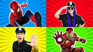 Finger Family Police and Superheroes and More | Kids Songs and Nursery Rhymes | BalaLand