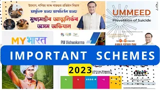 Important Government Schemes / Assam / India / ADRE / APSC Prelims 2024 / free class
