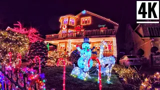 ⁴ᴷ⁶⁰ Dyker Heights Christmas Lights 2019 Brooklyn, New York City | Christmas in New York City 2019