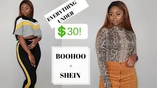 EVERYTHING UNDER $30! | FIRST TIME TRYING CLOTHES FROM BOOHOO AND SHEIN! | Chev B