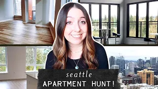 Apartment Searching in Seattle | 1 Bedroom Apartment Tours + Which One We Chose!