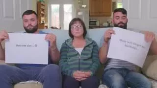 Sons' moving video to mum who has early onset Alzheimer's.