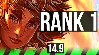 TALIYAH vs LILLIA (JGL) | Rank 1, Rank 1 Taliyah, 72% winrate, Quadra, 8/4/16 | JP Challenger | 14.9