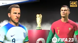 (PS5) FIFA 23 | ENGLAND VS PORTUGAL | FINAL QATAR WORLD CUP (2022) | FULL MATCH | 4K 60