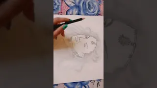 how to draw sunny Leone🔥❤️#subcribe#shortsvideo#easy way to sketch of sunny❤️🥰#subcribe