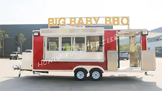 BBQ food trailer with porch