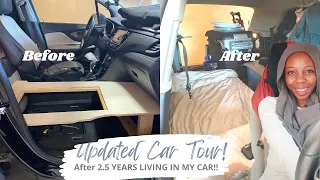 How to Live in a Car Full Time // Updated SUV Car Tour 2022 // Living in a Car Build