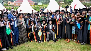 Deputy Speaker Thomas Tayebwa at the graduation ceremony of Kigezi Zonal Presidential Hub in Kabale