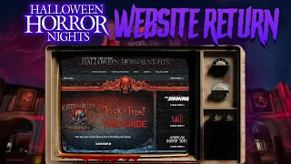 THE RETURN Of The OFFICIAL Halloween Horror Nights Website | Changes We Want Pt2