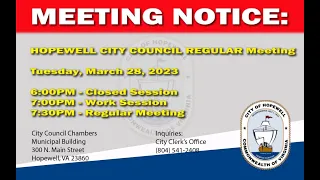 City Council Regular Meeting 28 March 2023
