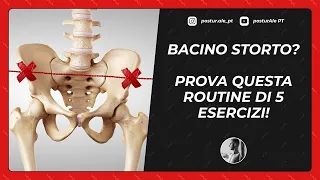 BACINO STORTO? PROVA QUESTA ROUTINE DI 5 ESERCIZI!