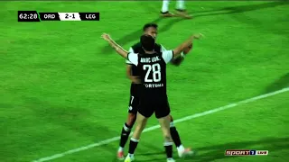 UEFA Conference League. T. Pekhart goal (Ordabasy 2:1 Legia)