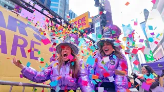 NYC Times Square New Years Eve Preparation 2024 - Times Square Ball Drop 2024 4K Confetti Test