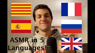 1 Minute ASMR in 5 Different Languages (Russian, French, Spanish)