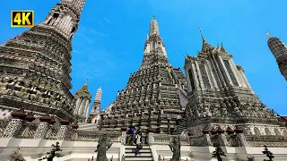 Beautiful Bangkok Temple Tour |  Wat Arun - Full Walking Tour | Thailand Travel 2023