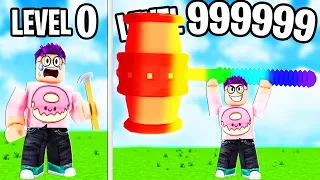 Can We Get A LEVEL 999,999,999 ROBLOX HAMMER?! (ROBLOX BRICK SIMULATOR)