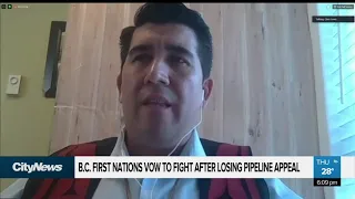 B.C. First Nations vows to fight after losing pipeline appeal