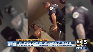 Cell phone captures illegal entry, arrest