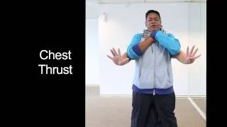 Chest Thrust (Choking Steps)